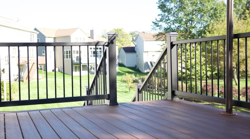 Composite deck built by Osnova Construction in the Chicago suburbs